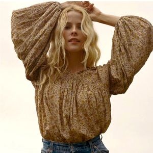 Doen Thistle Top Jaipur Mustard